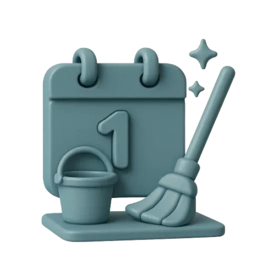Daily cleaning icon