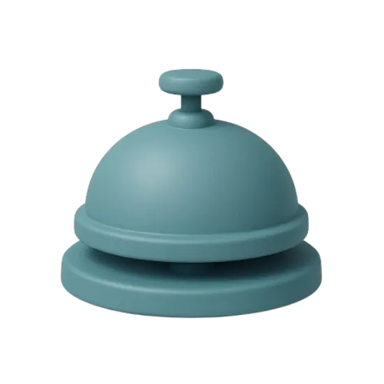 Customer service bell icon